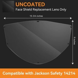 Replacement Window Compatible with Jackson Safety 14214, Uncoated(4 Pack)