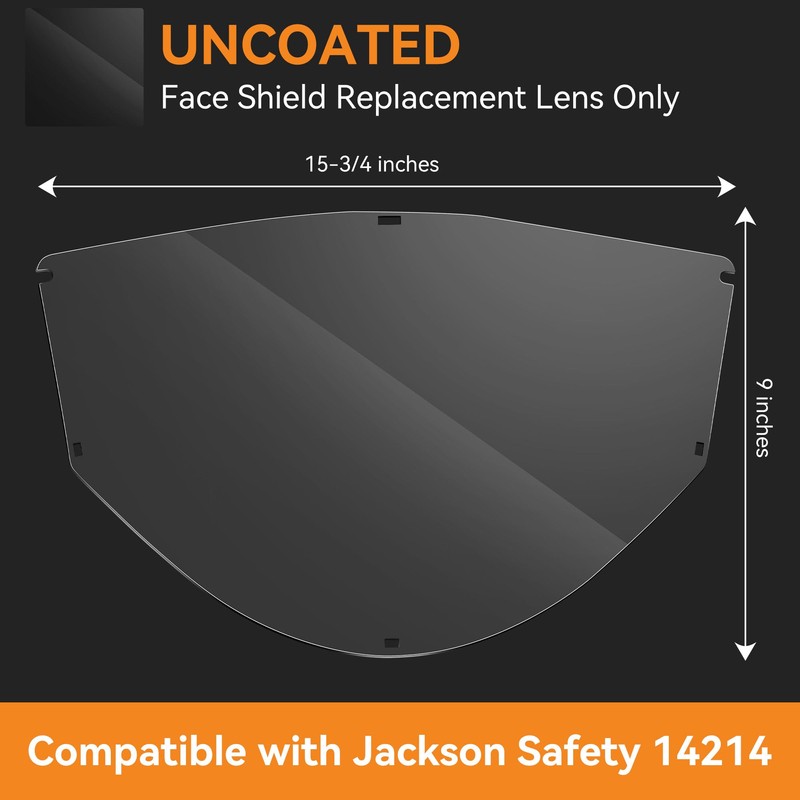 Replacement Window Compatible with Jackson Safety 14214, Uncoated(4 Pack)