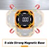 Digital Protractor, 5-Side Protractor, Digital Magnetic with Laser Levelling Tool,