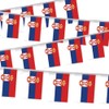 32FT Serbia Pennant Small Flag Bunting,30 PCS Serbian Mini String