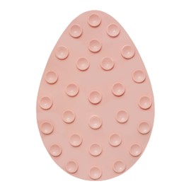 Washy Back Silicone Hands Free Back Scrubber, Exfoliating Body Scrubber for All Skin Types, Friendly Shower Scrubber for Back and Body, Silicone Back Brush for Showering, Wall Mount (Playful Pink)