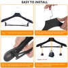 DEDU Plastic Extra Wide Shoulder Suit Hangers for Men 6
