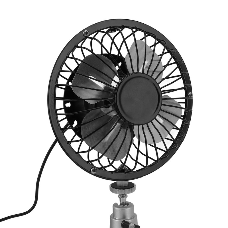 Portable Solar Fan 6W 6 Inches Solar USB Dual Powered