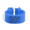 Tnfeeon 100PCS/Bag 8MM Plastic Pigeon Bands Rings, 001-100 Numbered Plastic