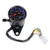 KIMISS 12V Universal Motorcycle Odometer LED Backlight Motorcycle Speedometer Set