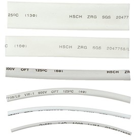 Schrumpfschlauch-Sortiment 100-teilig weiss