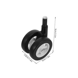 ULTECHNOVO 4Pcs Walker Wheel Replacement Accessories for Strollers Noise Reduction Swivel Caster Wheels Easy Plugin Installation Plastic Parts for Smooth Maneuvering