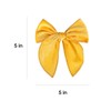 Yellow Velvet Ribbon Linen Hair Bows 5" Soft Velvet Fable