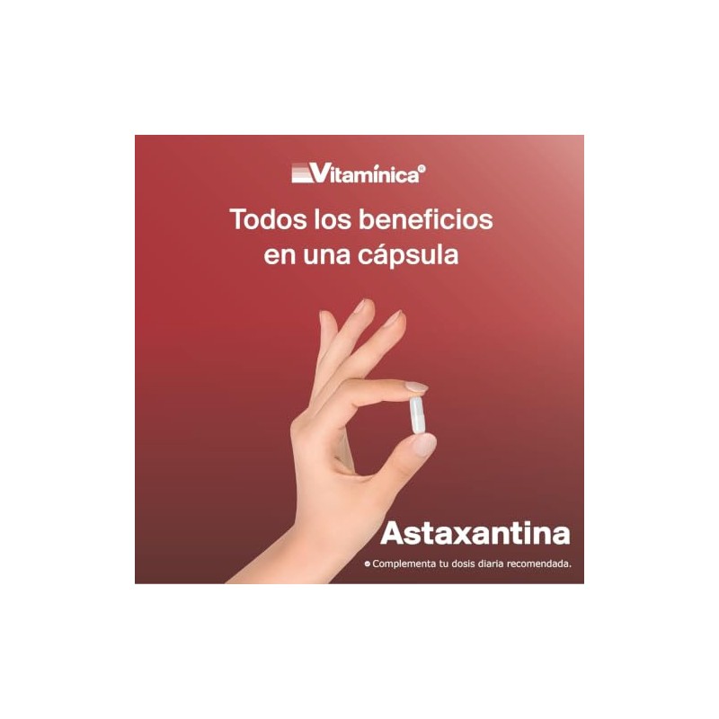 Vitaminica Astaxantina 20 mg 30 Cápsulas Antioxidante