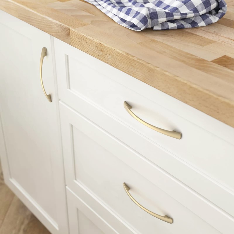 FURNIWARE Pack of 10 Cabinet Pulls, Zinc Alloy Drawer Pulls,