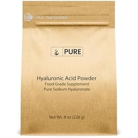 PURE ORIGINAL INGREDIENTS- Ácido Hialurónico (8 oz) Soluble en Agua, Polvo Fino
