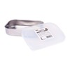 Echo Metal 0321-503 Square Container with Lid (5.9 x 3.9