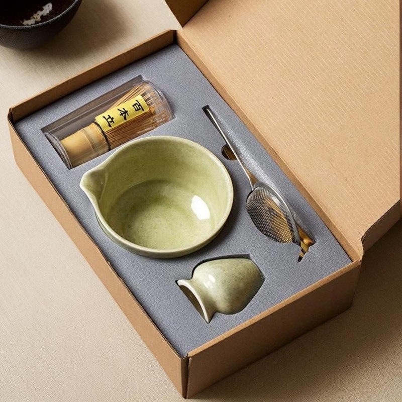 6 Pcs Matcha Whisk Set, Matcha Making Kit with Whisk,