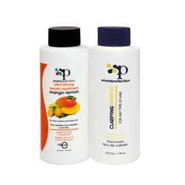 Mango-Lemon Ultra Strong Keratin Treatment with Clarifying Shampoo 4oz by Smart Protection