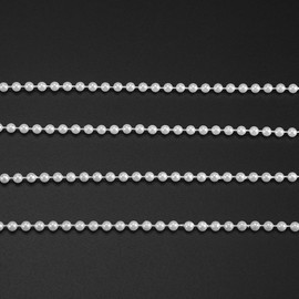 Pearl Chain, 40 m / 131.2 ft Plastic Pearl Chain Garland Roll for Curtains Made of Beads Decoration for Crafts Party Decoration
