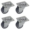 Dörner + Helmer Set of 4 Furniture Swivel Castors 30