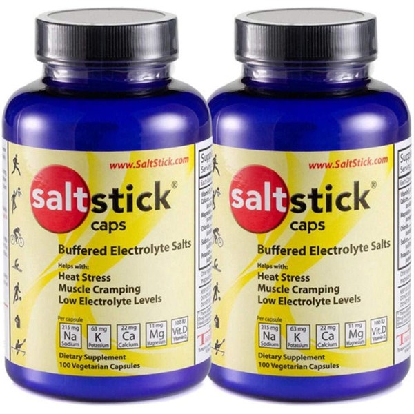 SaltStick Caps Electrolyte Replacement 100 Count (200 Capsules)