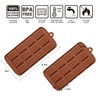 Waffle Chocolate Moulds Silicone Candy Molds, 3PCS12-Cavity Small Break Apart