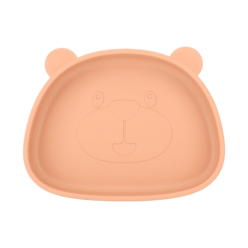 4pcs Children Plate Utensils Set Silicone Suction Bowls Set Toddler