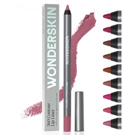 Lápiz Delineador De Labios Wonderskin – Delineador De Labios De Contorno 360, De Larga Duración, Afilable, Impermeable Y A Prueba De Transferencia (Rubor)