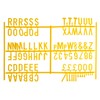 "3/4" Letter Set - (540 characters) Yellow"