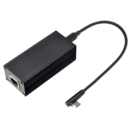 REVODATA PoE to USB-C ドライバーコンバーター (電話/タブレット用)、PoE to Type-C 電源出力、イーサネット 2 in 1、5V/3A および 9V/2.5A 適応出力、IEEE802.3af/at、プラグアンドプレイ (PD2CAT)