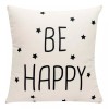 Tesso Cojín Decorativo Modelo Be Happy Con Cierre Tesso