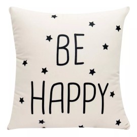 Tesso Cojín Decorativo Modelo Be Happy Con Cierre Tesso