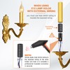PATIKIL 3" Tall Candle Covers Sleeves, 6Pcs Metal E12 Chandelier