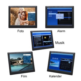 9 Inch Remote Control Digital Photo Frame Photo Video Player / 4 Windows Display Electronic Picture Frame Supports SD/MS/MMC/SDHC Card/USB Flash Drive