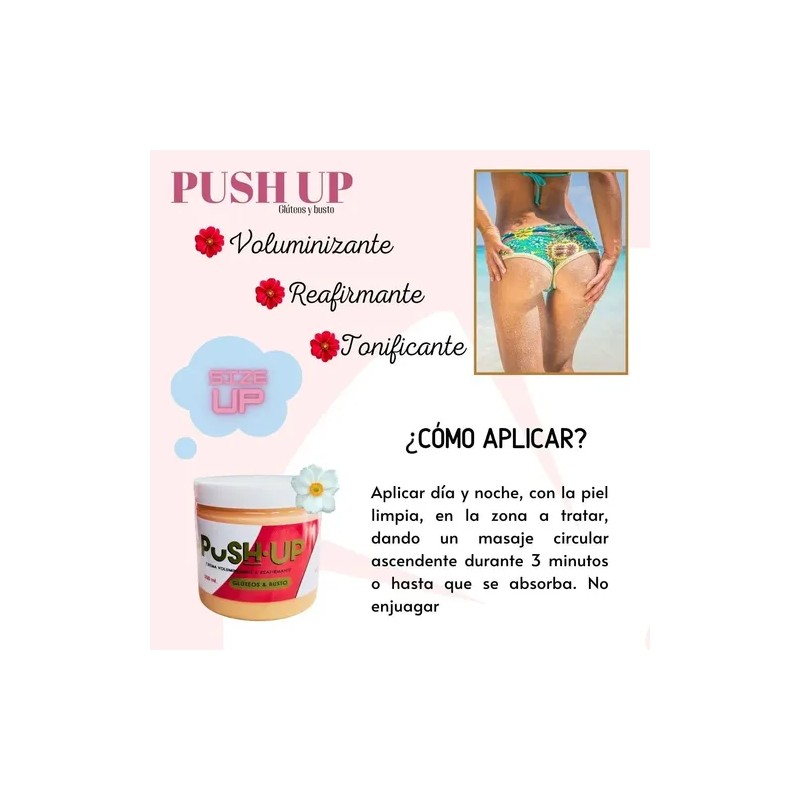 Push Up Crema Aumenta, Levanta Glúteos Y Busto (2 Meses)