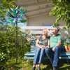 LimeHill Wind Spinner for Yard and Garden - Large Metal