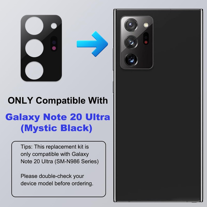 BATLABB 3-Pack Galaxy Note 20 Ultra Back Camera Lens Glass