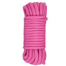 10M Soft Cotton Rope Cord,Thick Cotton Cord, All Purpose Soft Rope Twisted Cotton Knot Tying Rope for DIY Craft Projects Hanging Bundling Rope, (Pink Rope)