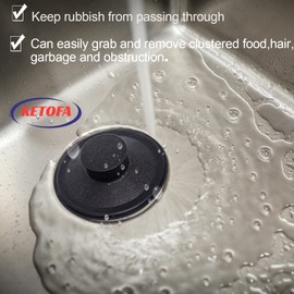 Sink Stopper for InSink-Erator STP-PL Garbage Disposal, Exact Replacement Stopper Drain Compatible with Standard 3-1/2" Drains, Sink Drain Stopper for Kohler, Waste King