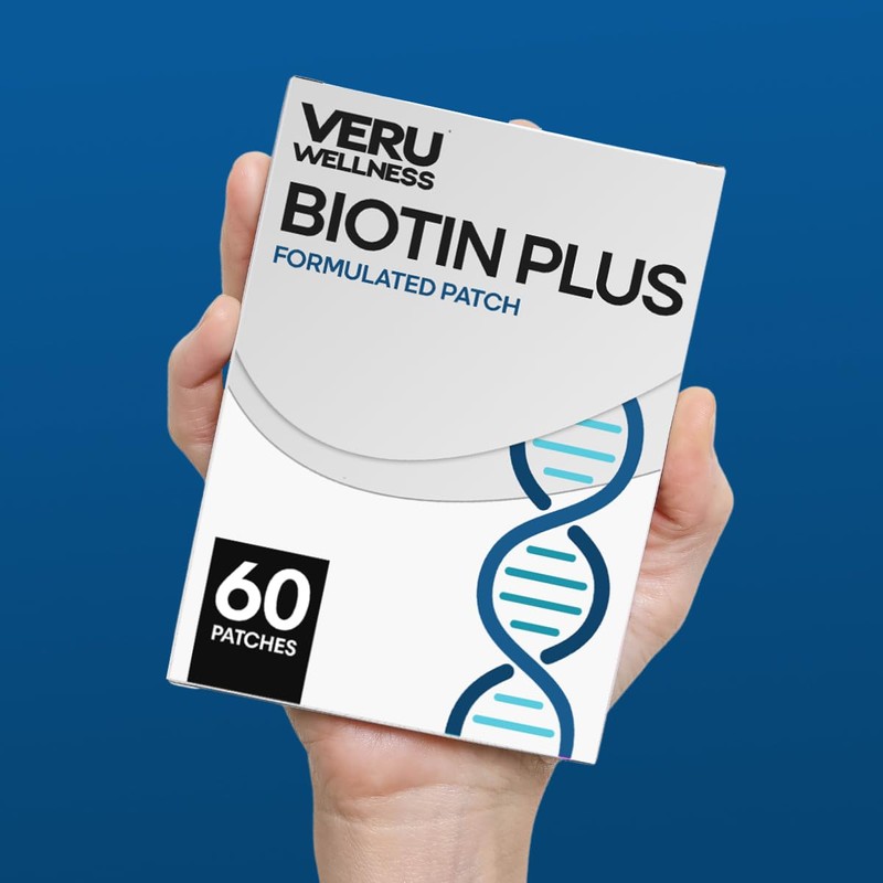 Veru Wellness Biotin Plus Daily Patch - B7, Collagen -