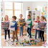 Tranqun 6 Pcs Composition Notebook Classroom Pillow Covers 18 x