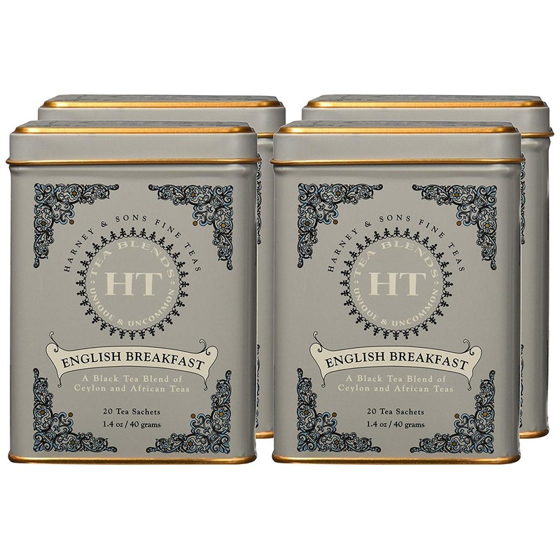 Harney & Sons English Breakfast, 20 Teabags per Pack, (Pack