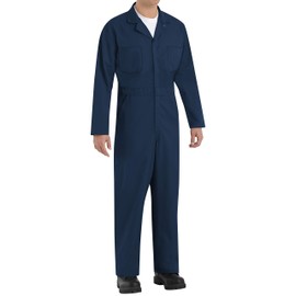 Red Kap Men's Tall Size Twill Action Back Coverall, Navy, 48 Long