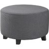 Round Stretch Ottoman Cover Slipcover Storage Ottoman Covers Folding Stool