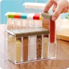 Spice Shaker Jars Seasoning Box-Plastic Spice Dispenser-Seasoning Condiment Storage Container