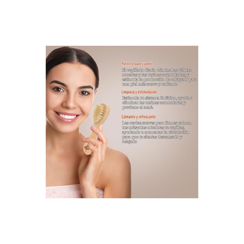 Cepillo Exfoliante Corporal en Seco 4Piezas