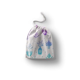 Le Jardin du Lin Bedruckte Baumwoll Taschen mit Kordelzug, Einkaufstasche, Beutel, Stoffsack, Stofftasche, Gemüsesack, Wiederverwendbare, Umweltfreundlich, Mehrzweck, Faltbar, Größe: 12x15 Cm