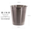 BINO - Papelera de metal para baño, oficina, cocina, Matte/Shiny