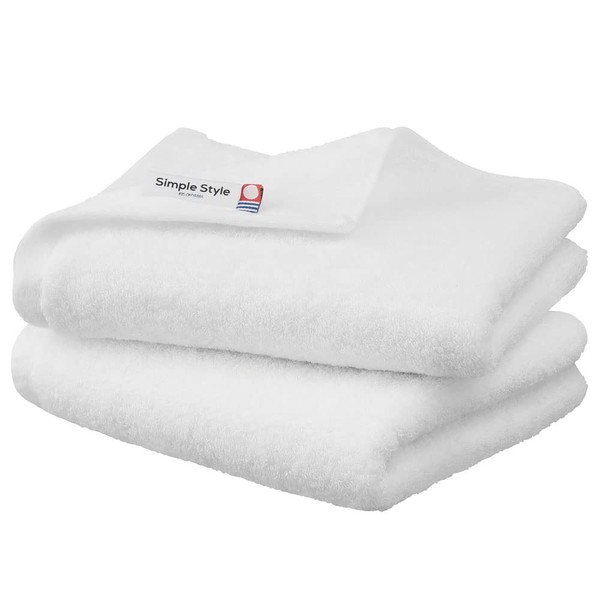 Iris Ohyama FT-V2 High-Density Volume Touch Face Towel, White, Set