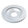 Front Performance Drilled & Slotted Brake Rotor & Posi Metallic
