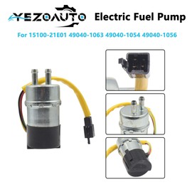 Yezoauto Fuel Pump 4 Wires 12V for Kawasaki Vulcan 1500 Voyager XII 1500 L ZG1200B VN1500 49040-1063 15100-21E01(5/16" In/Outlet)