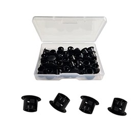 30 Pcs Black Hole Plugs 8mm (5/16") Black Plastic Hole Plugs Black Plastic Plugs for Holes Plastic Plugs for Holes Cabinet Hole Plugs Screw Hole Plugs Plastic Plugs for Holes (Black)