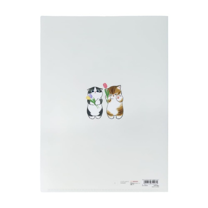 Sunstar Stationery mofusand Clear File, 5 Pockets, White S2139324