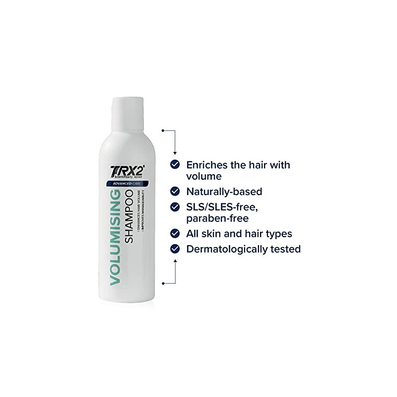 TRX2 Volumising Shampoo - Weightless Instant Volume - Suitable for
